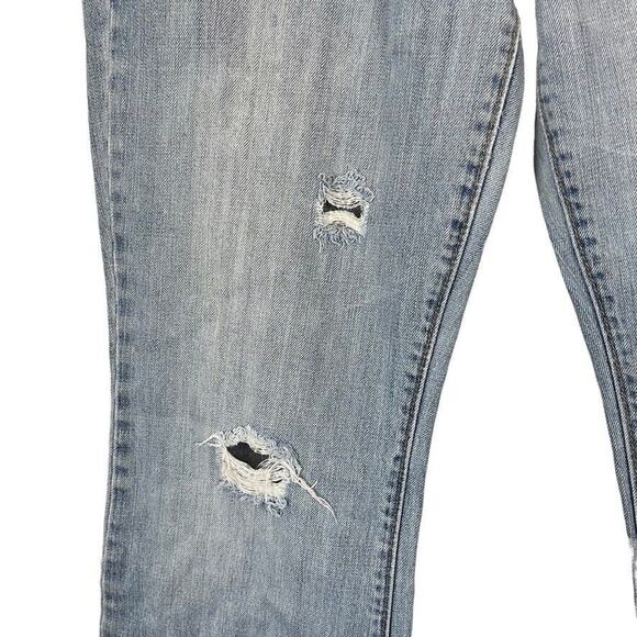 American Eagle Favorite Boyfriend Y2K Vintage Distressed Low Rise Jeans 10 Short - Picture 6 of 16